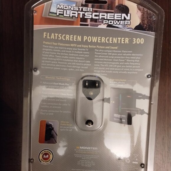 Monster FS MP HTS300 3-Outlet FlatScreen PowerCenter HTS 300 - Picture 3 of 6